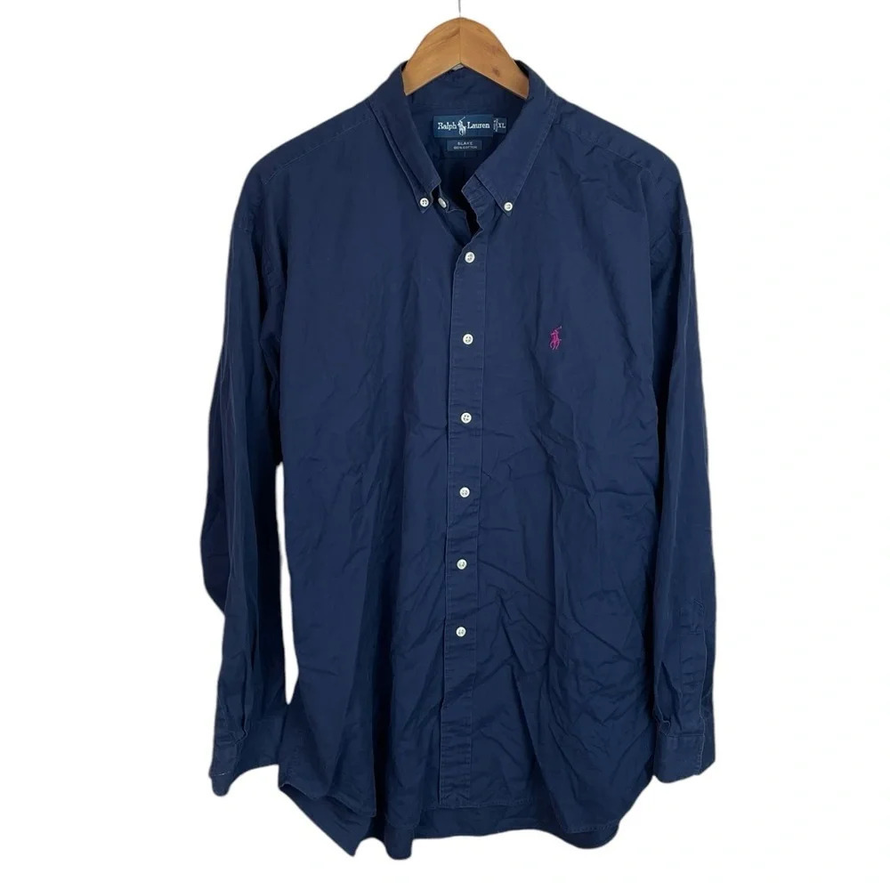 BF814 Men’s Polo Ralph Lauren Designer Blake Preppy Button Down Shirt XL